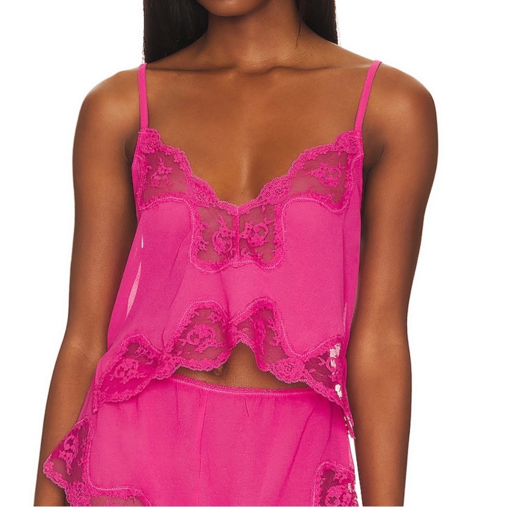 NWOT REVOLVE Kat the Label Harley Camisole in Hot Pink M
